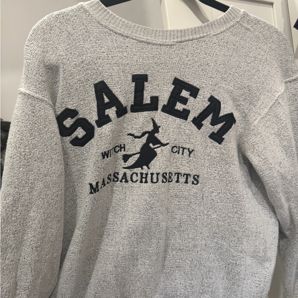 Gray Salem Witch City Sweater